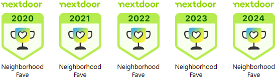 Voted a Nextdoor Neighborhood Favorite in 2020-2024